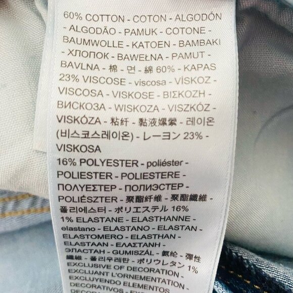 Levi's Womens 505 Straight Leg Jeans Light Wash 34 Stretchy - Picture 5 of 6